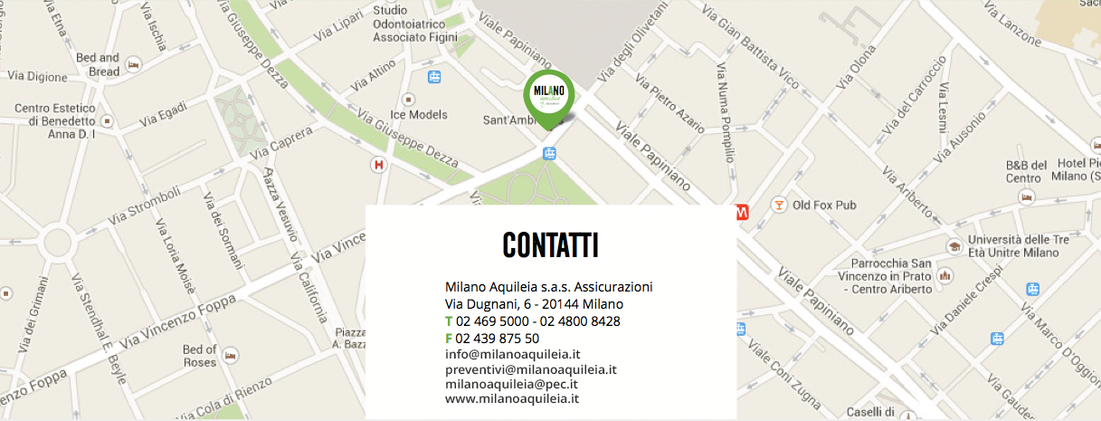 Milano Aquileia Assicurazioni - Contatti